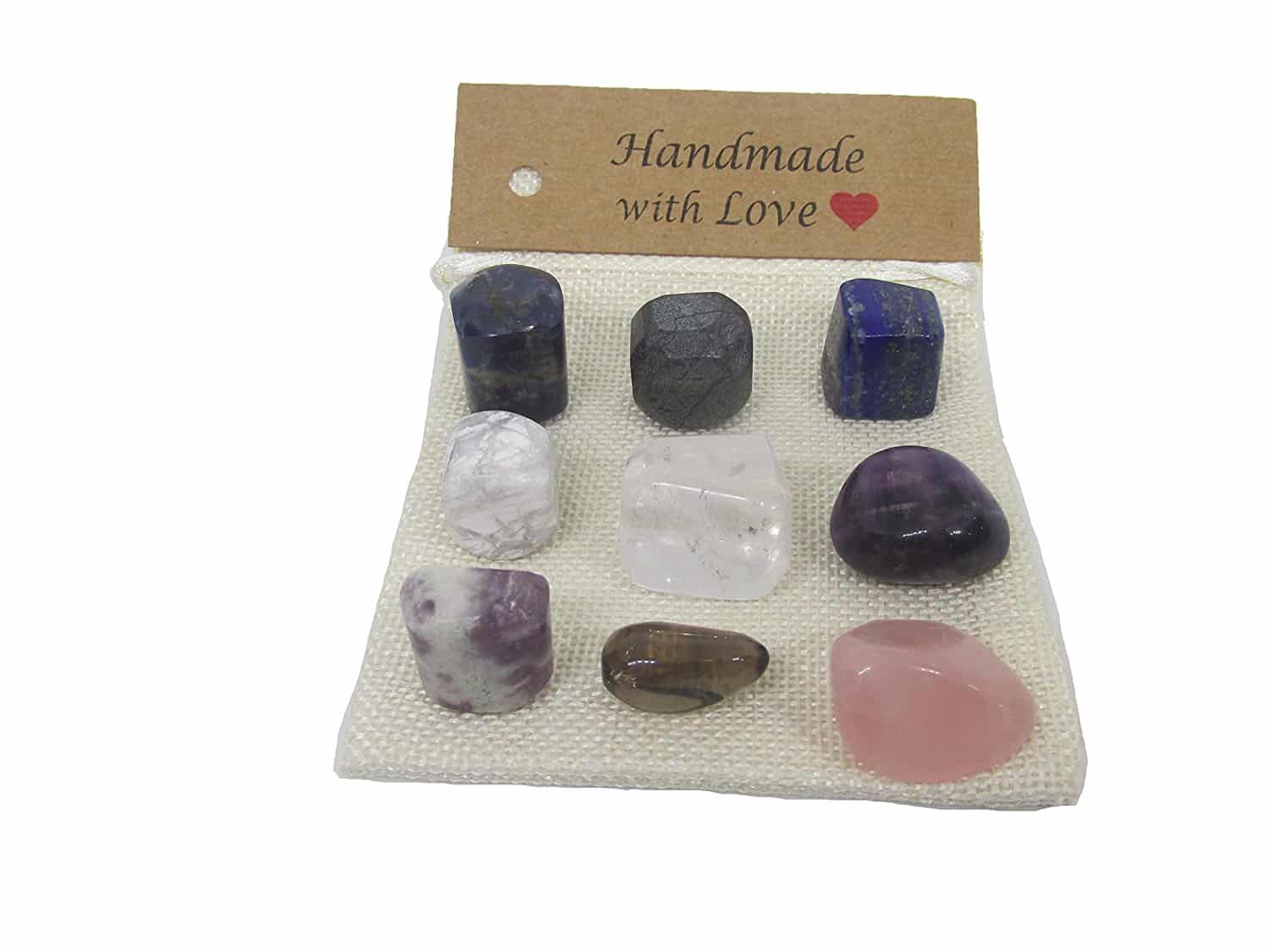 Sleep Problems - Exhaustion, Insomnia Crystal Set Bag - Reiki Healing Crystal 