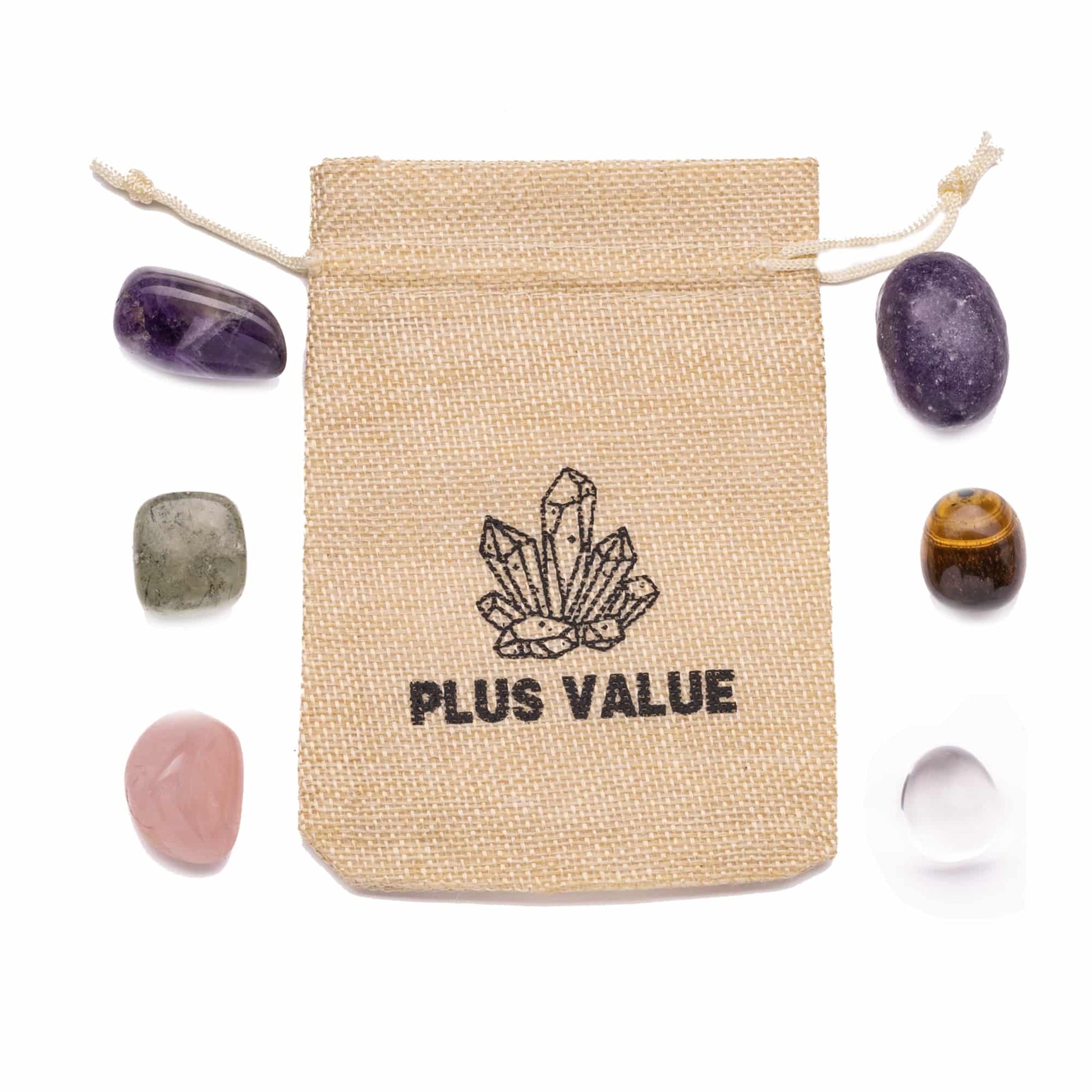 Spiritual Enlightenment Pocket Healing Crystal Bag Reiki
