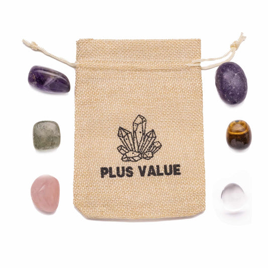 Spiritual Enlightenment Pocket Healing Crystal Bag Reiki