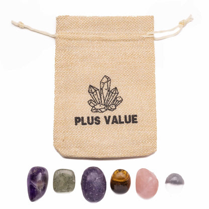Spiritual Enlightenment Pocket Healing Crystal Bag Reiki