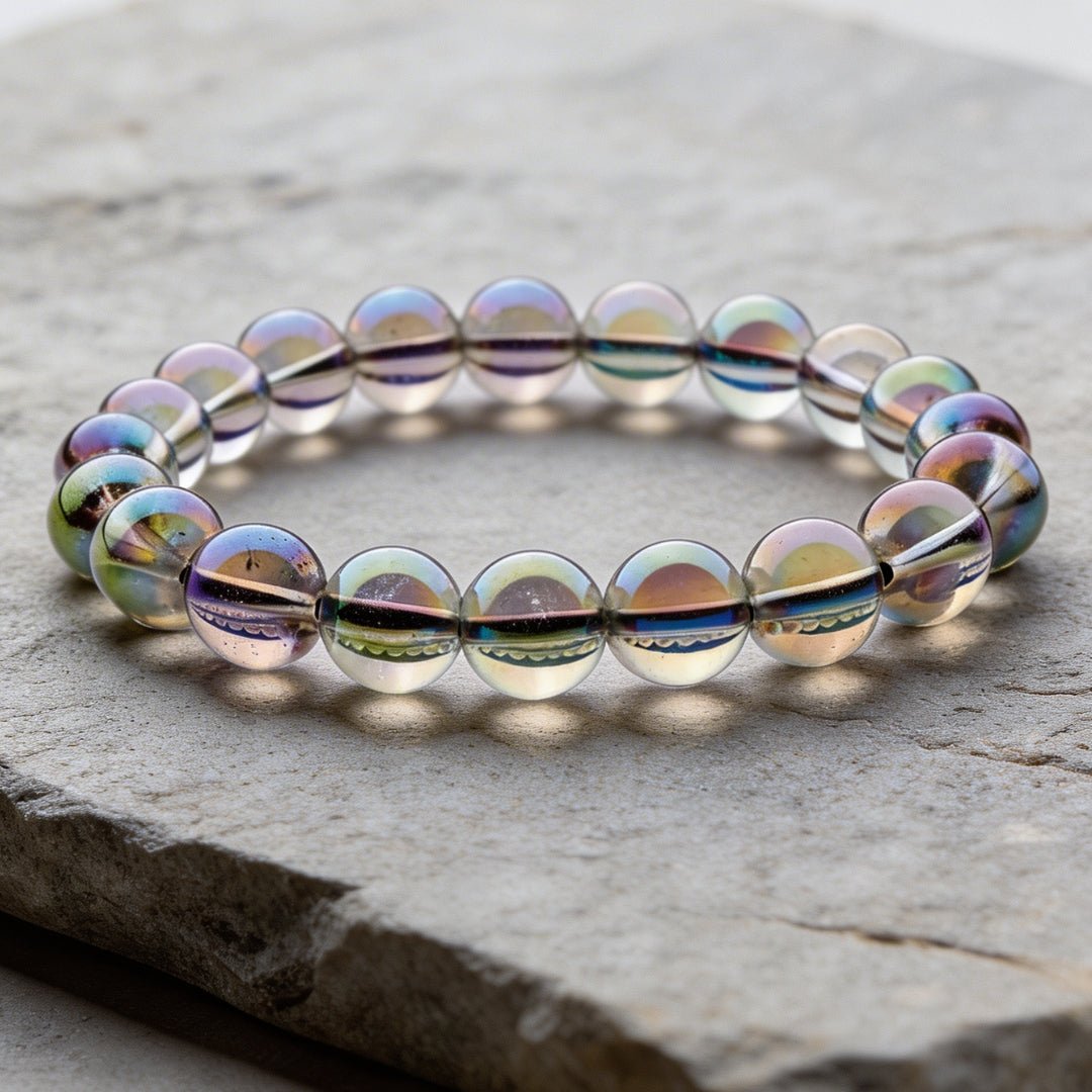 Titanium Aura Quartz - Green Firing Bracelet - plusvalueindia