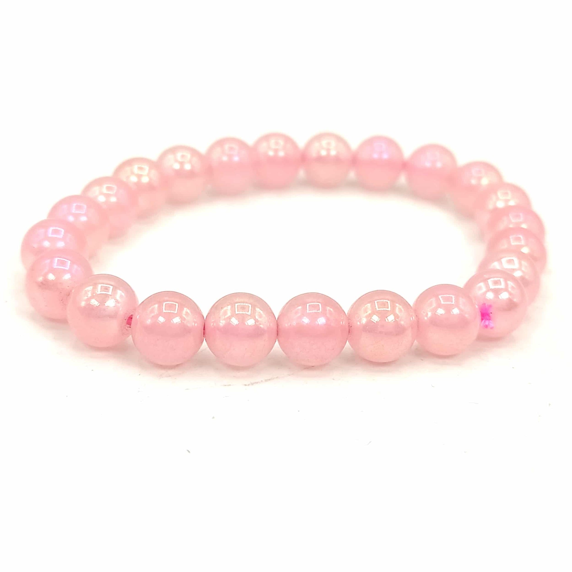 Titanium Aura Rose Quartz Firing Bracelet