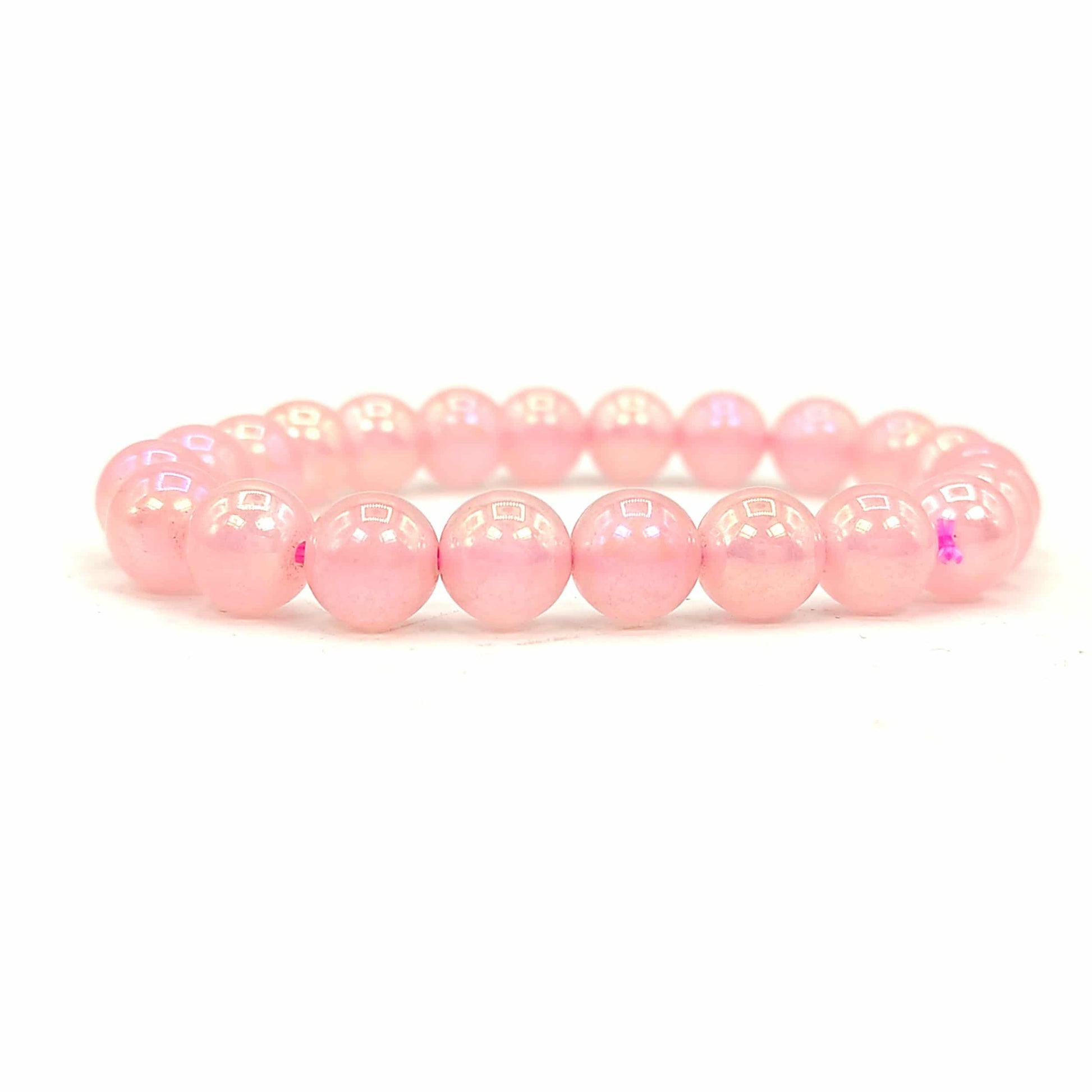 Titanium Aura Rose Quartz Firing Bracelet