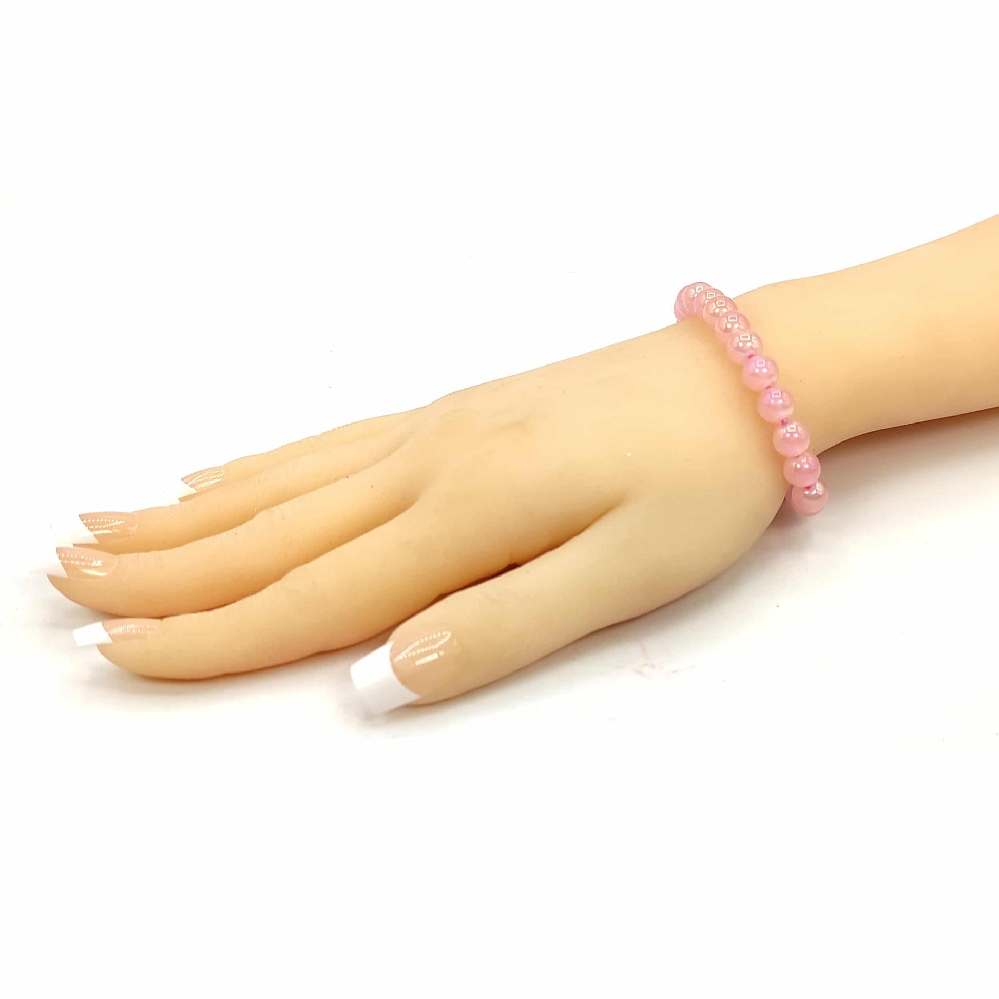 Titanium Aura Rose Quartz Firing Bracelet