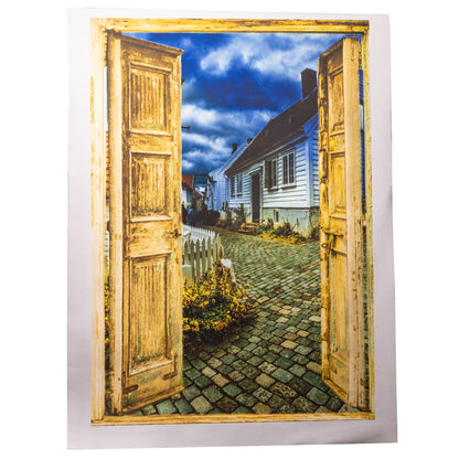 Virtual Door Painting Canvas Print