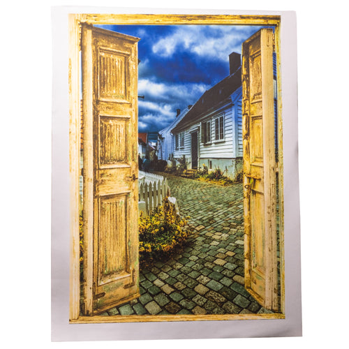 Virtual Door Painting Canvas Print