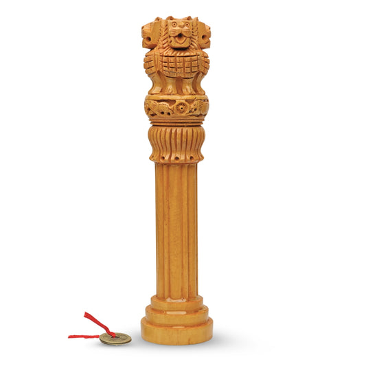 wooden ashoka pillar