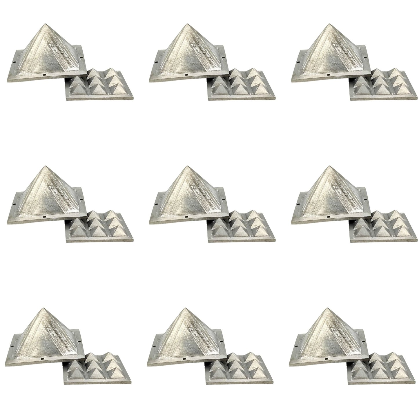 Ishanya Vastu Zinc Pyramid North East Cut, Kitchen, Toilet, Bedroom Vastu Dosh Remedies 2.5 Inches - plusvalueindia