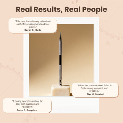 Acupressure 5-in-1 Steel Jimmy For Sujok Massage Therapy