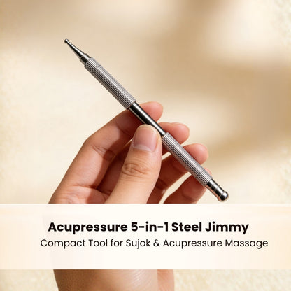 Acupressure 5-in-1 Steel Jimmy For Sujok Massage Therapy