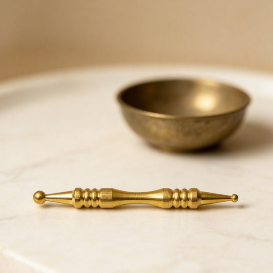 Brass Jimmy Deluxe For Sujok, Acupressure, Massage Therapy - 2 pcs - plusvalueindia