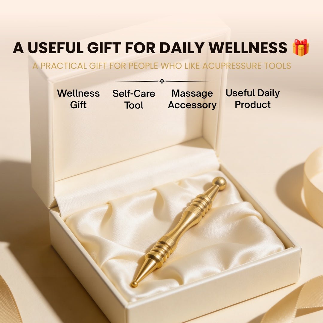 Brass Jimmy Deluxe For Sujok, Acupressure, Massage Therapy - 2 pcs - plusvalueindia