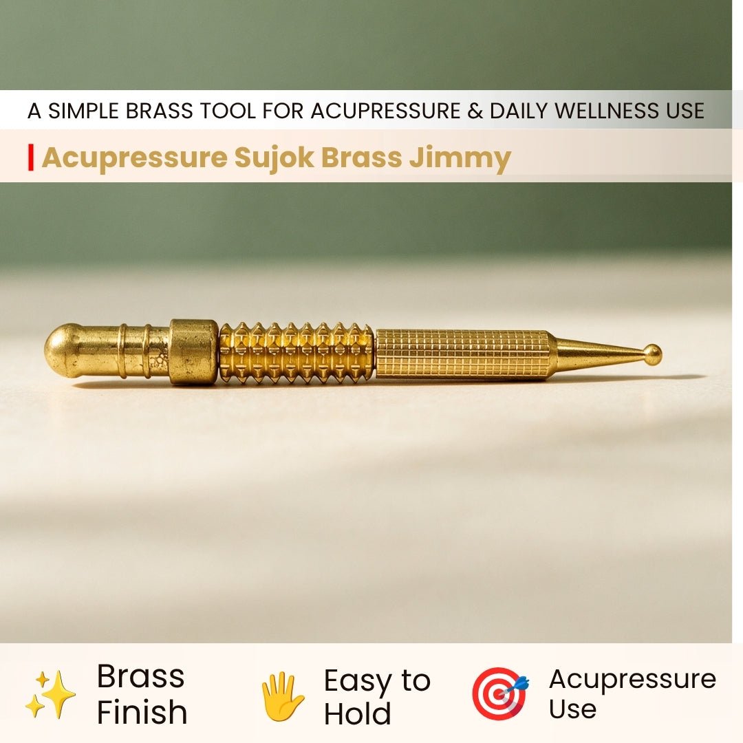 Acupressure Sujok Brass Jimmy - Model-Ikon - Super for Relieving Pain Instantly - plusvalueindia