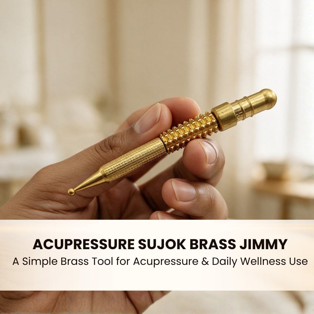 Acupressure Sujok Brass Jimmy - Model-Ikon - Super for Relieving Pain Instantly - plusvalueindia