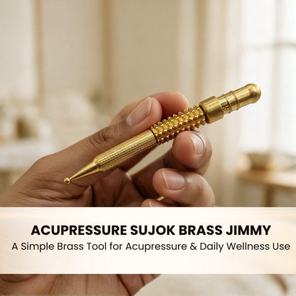 Acupressure Sujok Brass Jimmy - Model-Ikon - Super for Relieving Pain Instantly - plusvalueindia