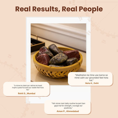 African Bloodstone Tumbled Stone Pebbles - plusvalueindia