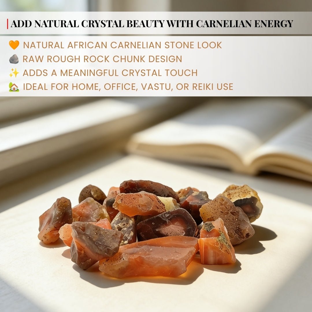 African Carnelian Raw Rock Chunks - Vastu Feng Shui Product Remedies - plusvalueindia