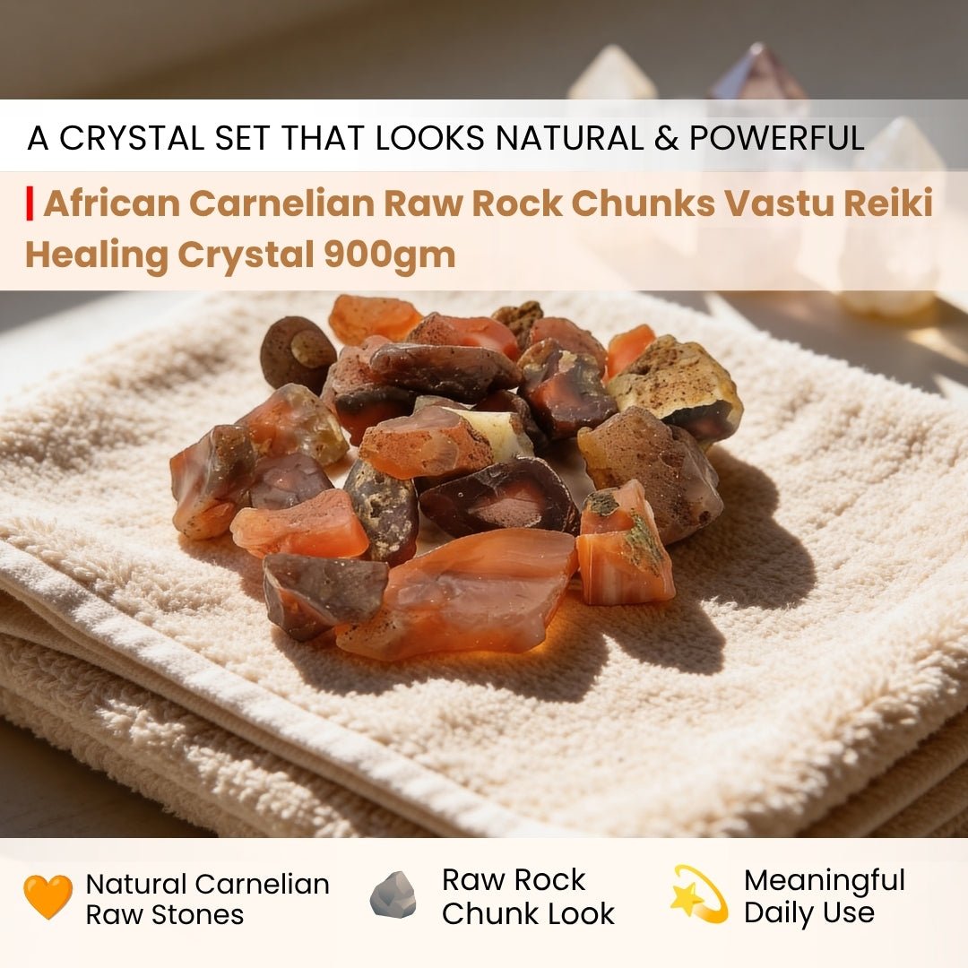 African Carnelian Raw Rock Chunks - Vastu Feng Shui Product Remedies - plusvalueindia