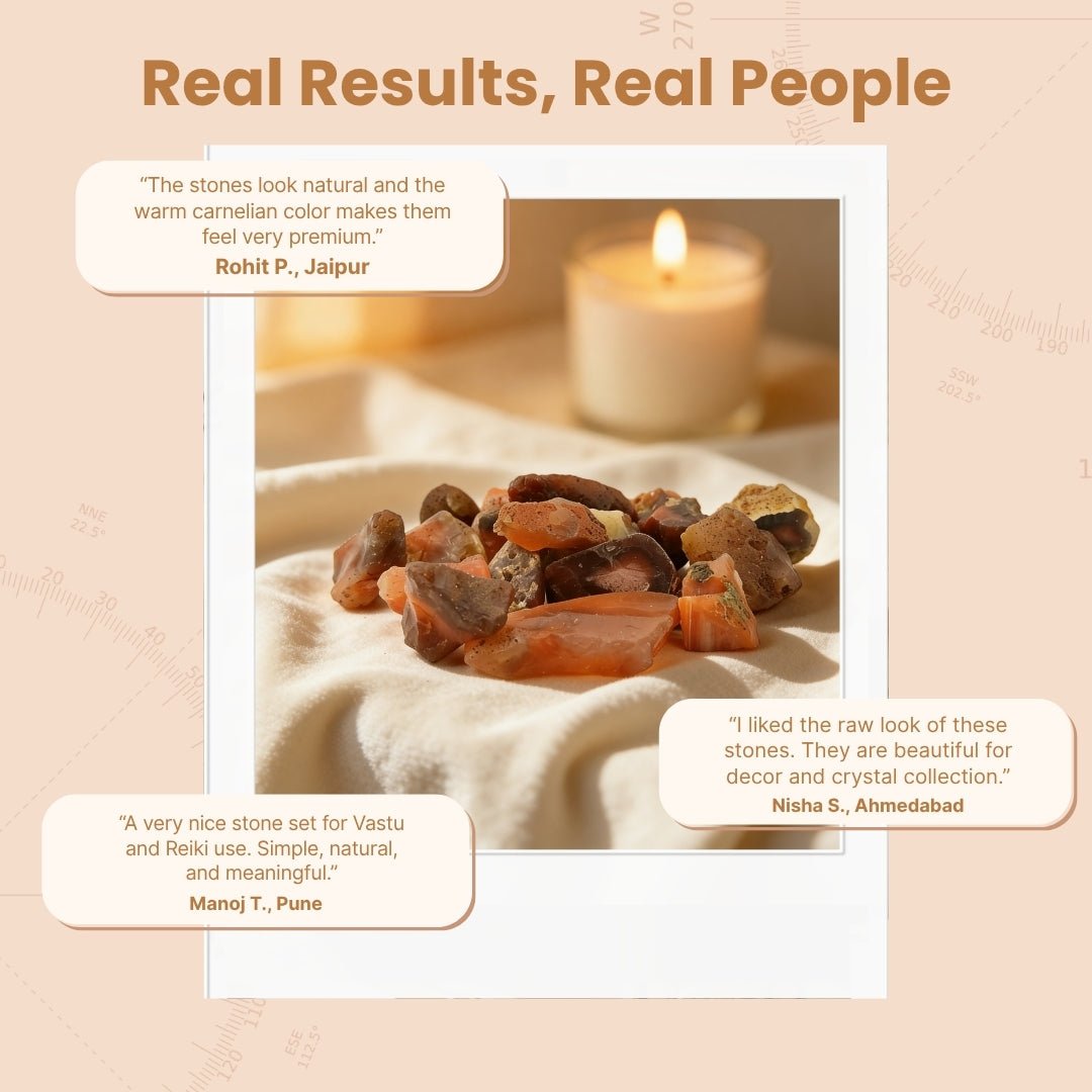African Carnelian Raw Rock Chunks - Vastu Feng Shui Product Remedies - plusvalueindia