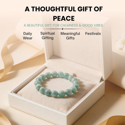 Amazonite Bracelet for Creativity, Recovery & Positivity - plusvalueindia