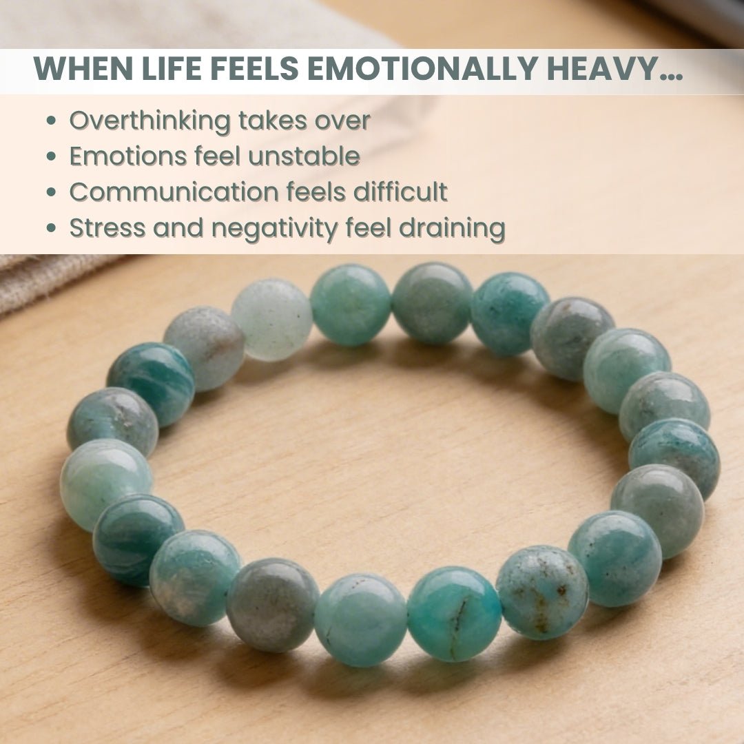 Amazonite Bracelet for Creativity, Recovery & Positivity - plusvalueindia