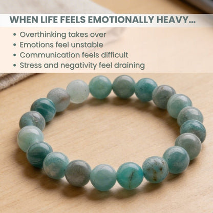 Amazonite Bracelet for Creativity, Recovery & Positivity - plusvalueindia