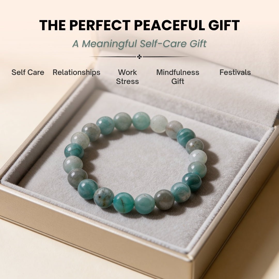 Amazonite Bracelet for Creativity, Recovery & Positivity - plusvalueindia