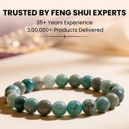 Amazonite Bracelet for Creativity, Recovery & Positivity - plusvalueindia