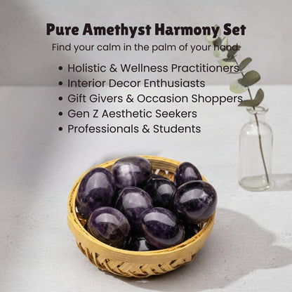 Amethyst Tumbled AAA+ Stone Pebbles Healing Crystals - plusvalueindia