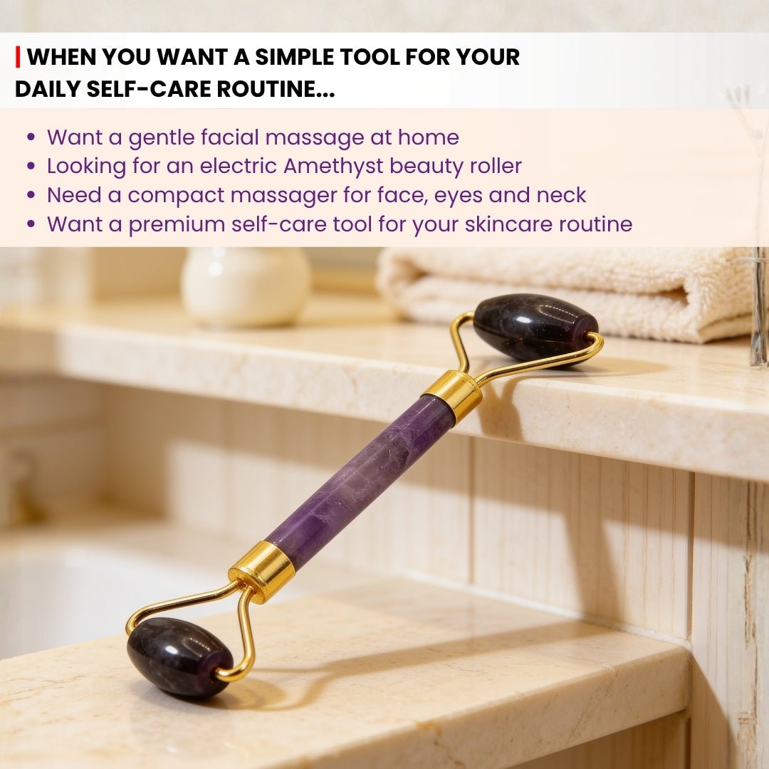 Amethyst Face, Eyes and Neck Massager - plusvalueindia