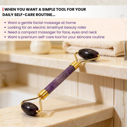 Amethyst Face, Eyes and Neck Massager - plusvalueindia