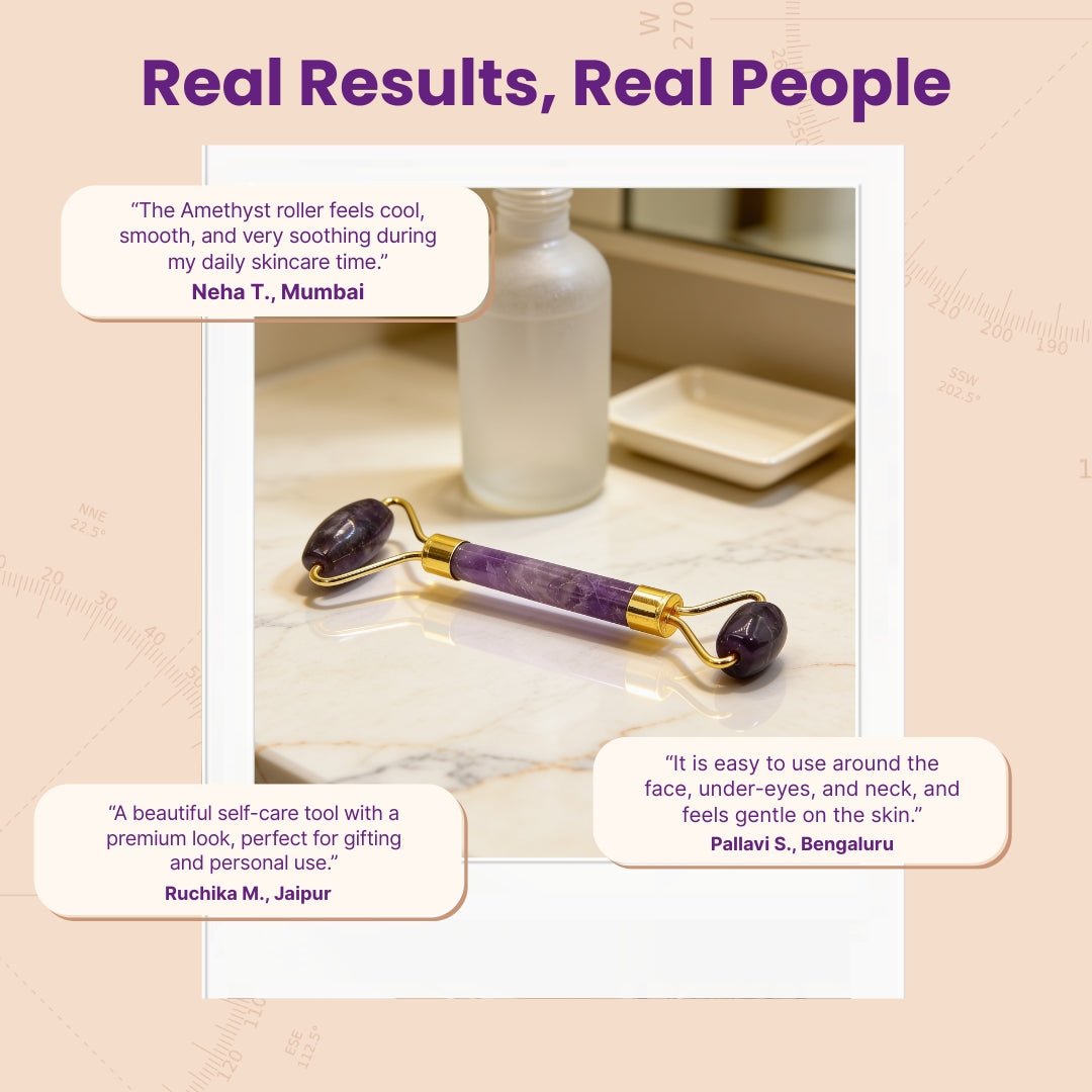 Amethyst Face, Eyes and Neck Massager - plusvalueindia