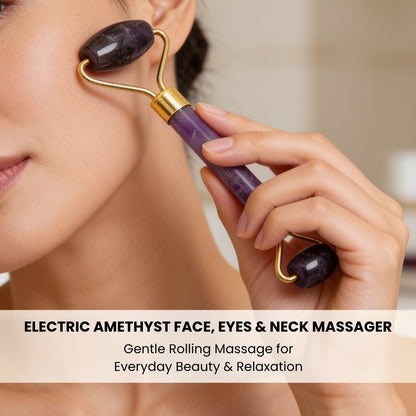 Amethyst Face, Eyes and Neck Massager - plusvalueindia
