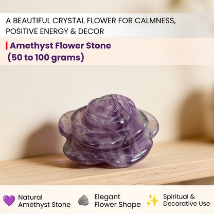 close-up of the crystal formation on the amethyst flower stone