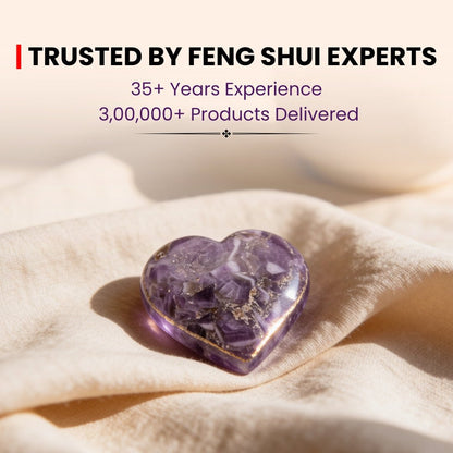 Amethyst Hearts Stone Vastu Fengshui Aura Chakra Reiki Healing Crystals - plusvalueindia