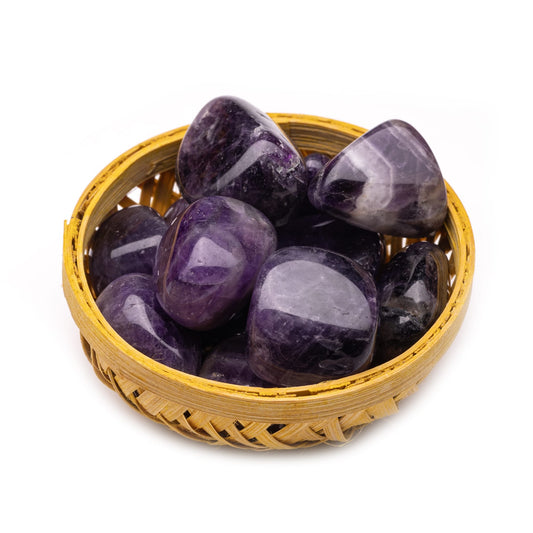 amethyst pebble tumble stone 200gm basket