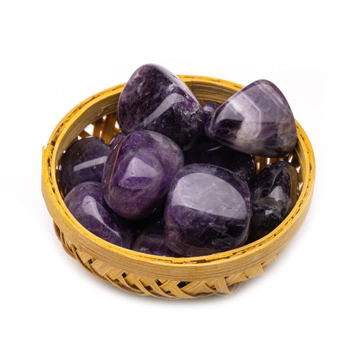 amethyst pebble tumble stone 200gm basket