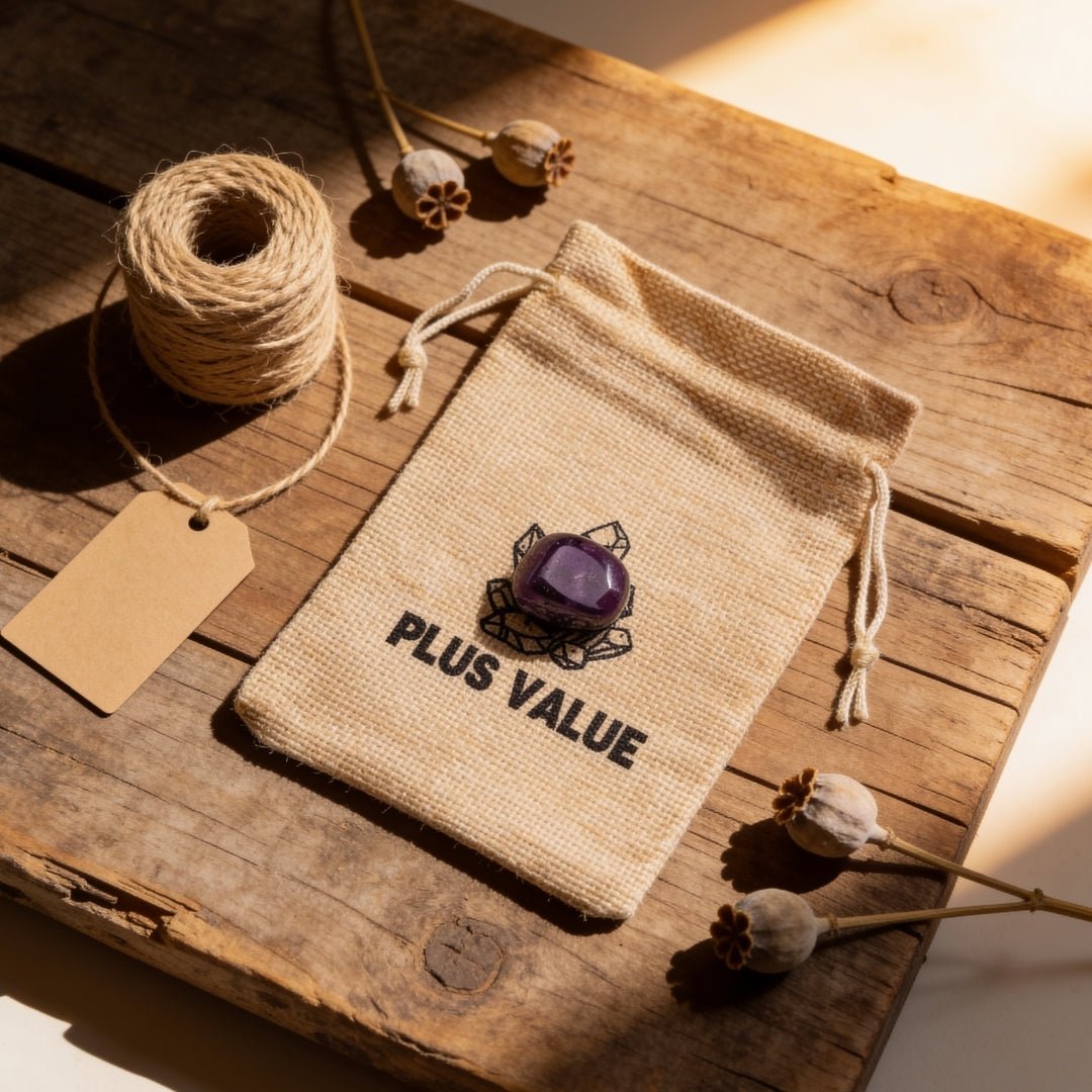 Amethyst Pocket Stone - Student Education & Memory - plusvalueindia