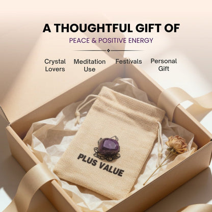 Amethyst Pocket Stone - Student Education & Memory - plusvalueindia