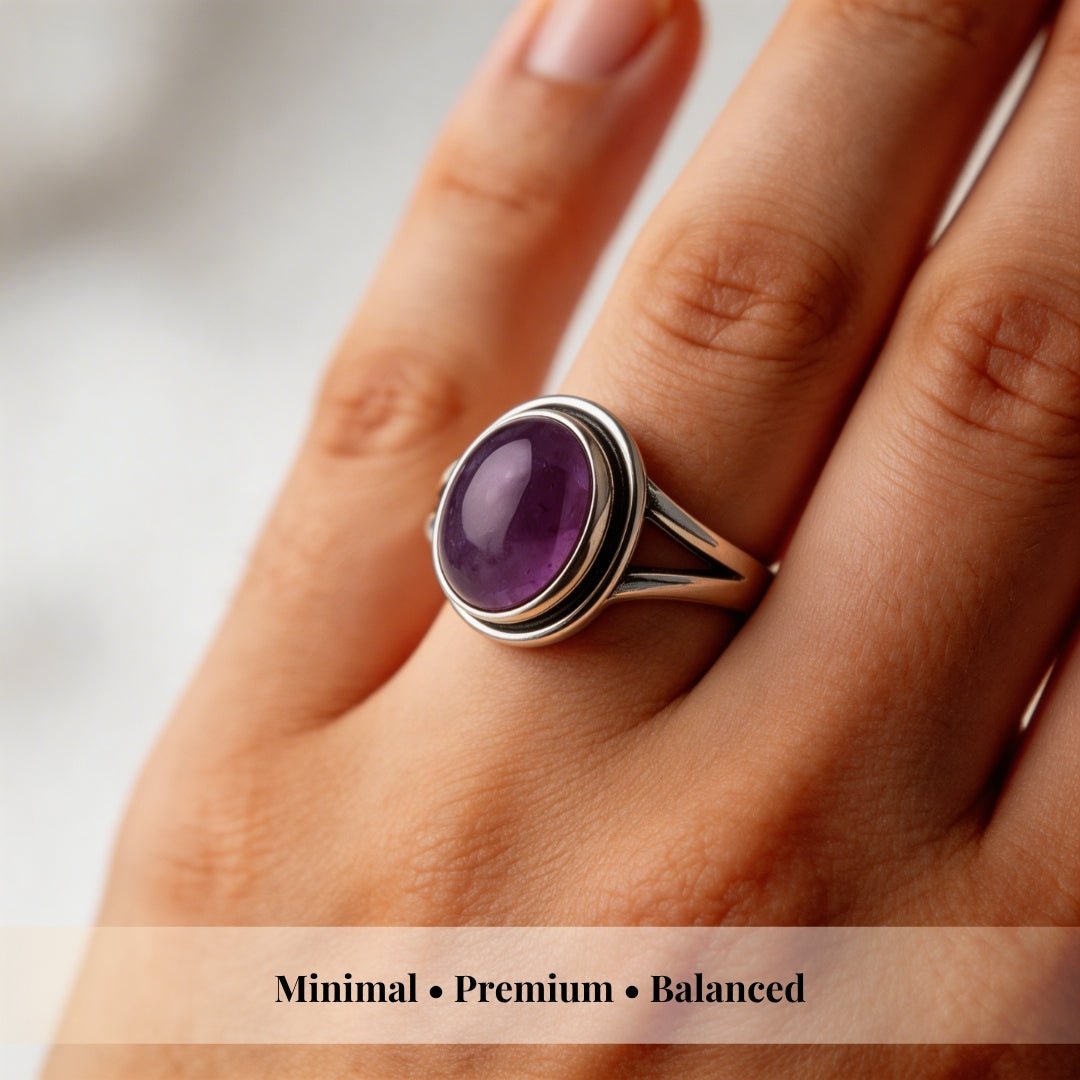 Amethyst Ring - plusvalueindia