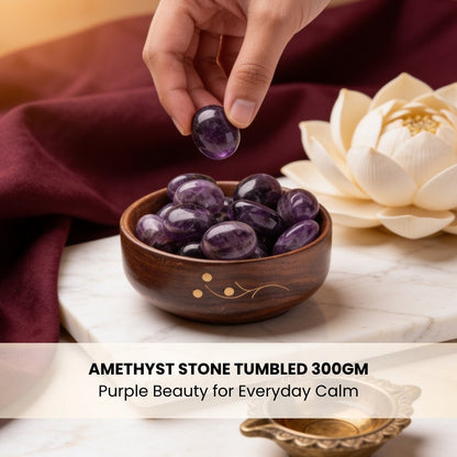 Amethyst Tumbled AAA+ Stone Pebbles Healing Crystals - plusvalueindia