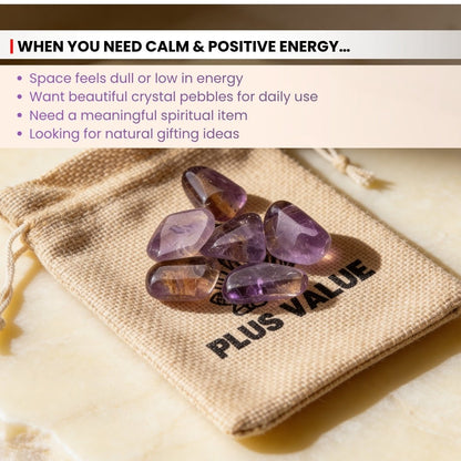 Ametrine Tumbled Stone Pebbles - plusvalueindia