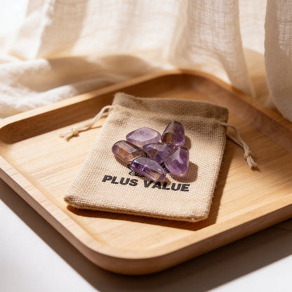 Ametrine Tumbled Stone Pebbles - plusvalueindia
