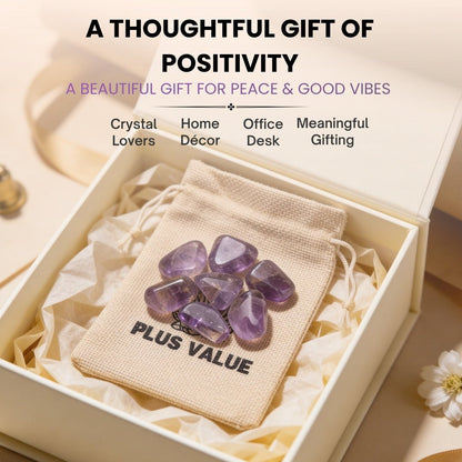 Ametrine Tumbled Stone Pebbles - plusvalueindia