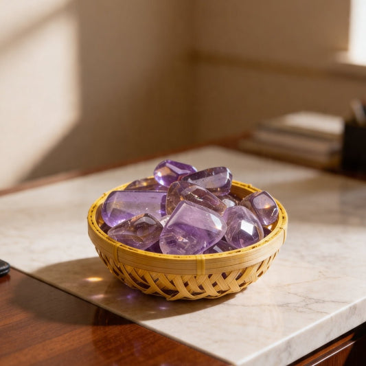 Ametrine Tumbled Stone Pebbles - plusvalueindia