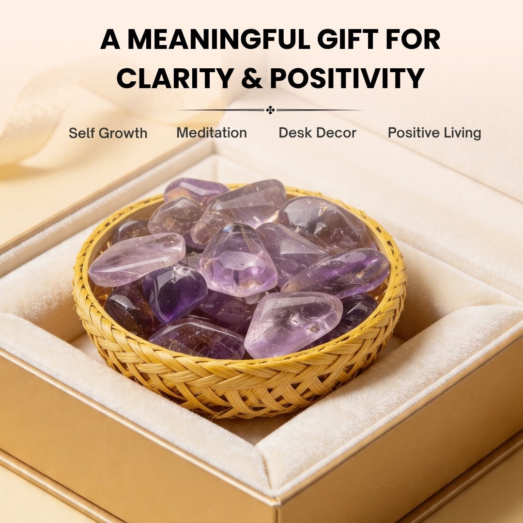 Ametrine Tumbled Stone Pebbles - plusvalueindia