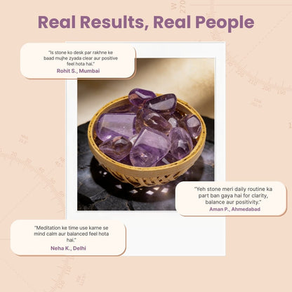 Ametrine Tumbled Stone Pebbles - plusvalueindia