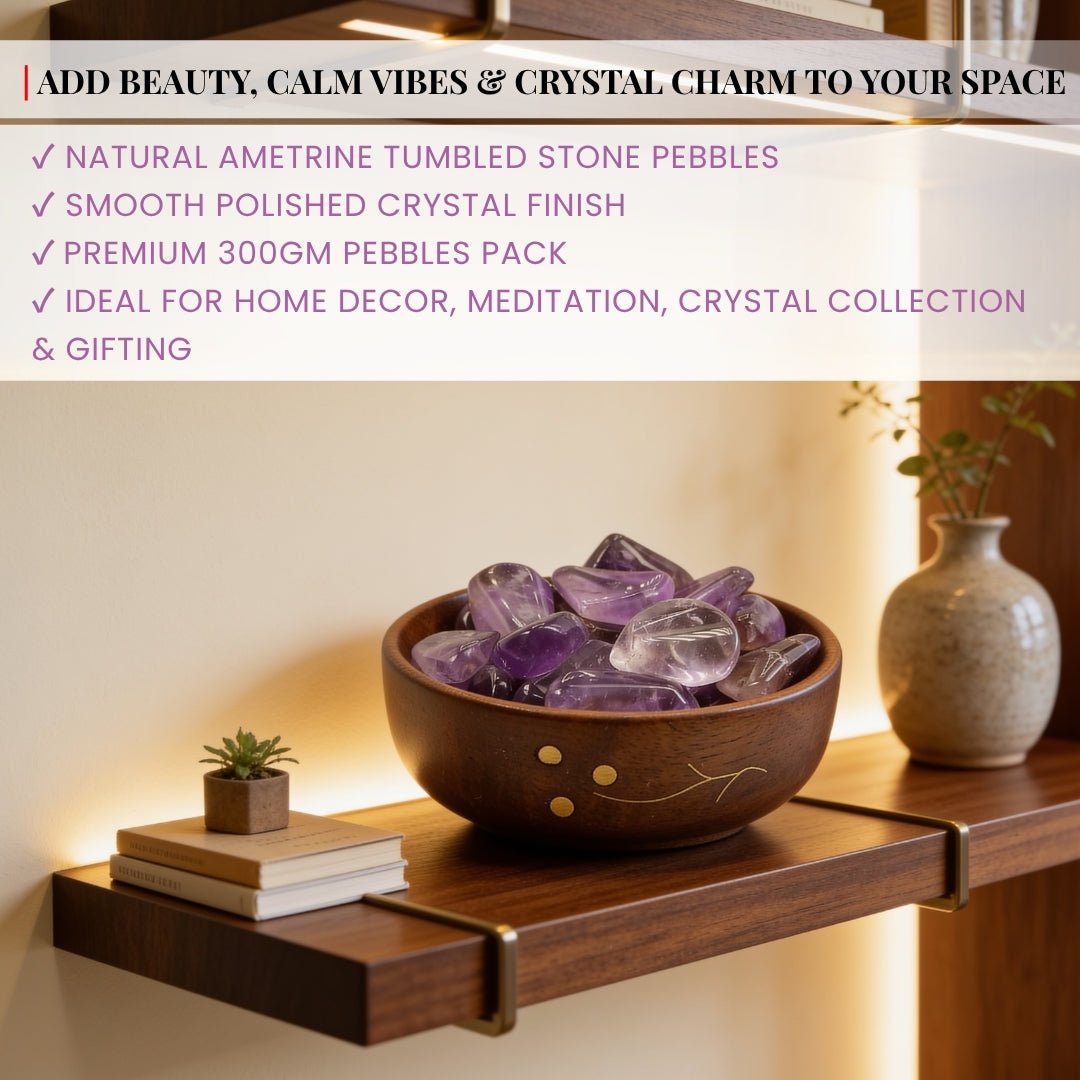 Ametrine Tumbled Stone Pebbles - plusvalueindia