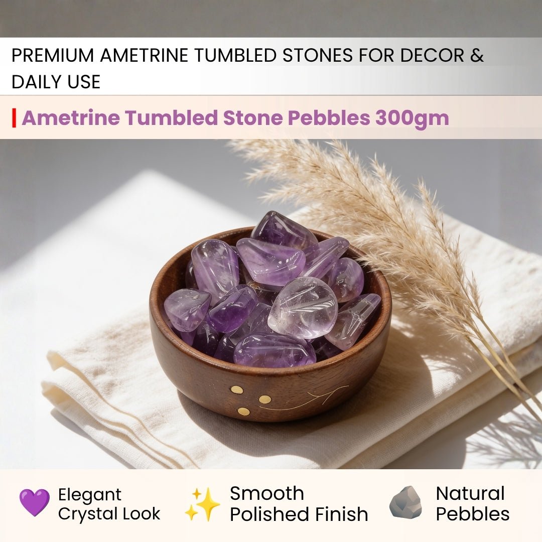 Ametrine Tumbled Stone Pebbles - plusvalueindia