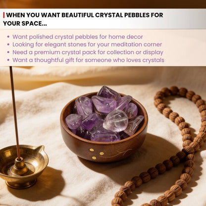 Ametrine Tumbled Stone Pebbles - plusvalueindia